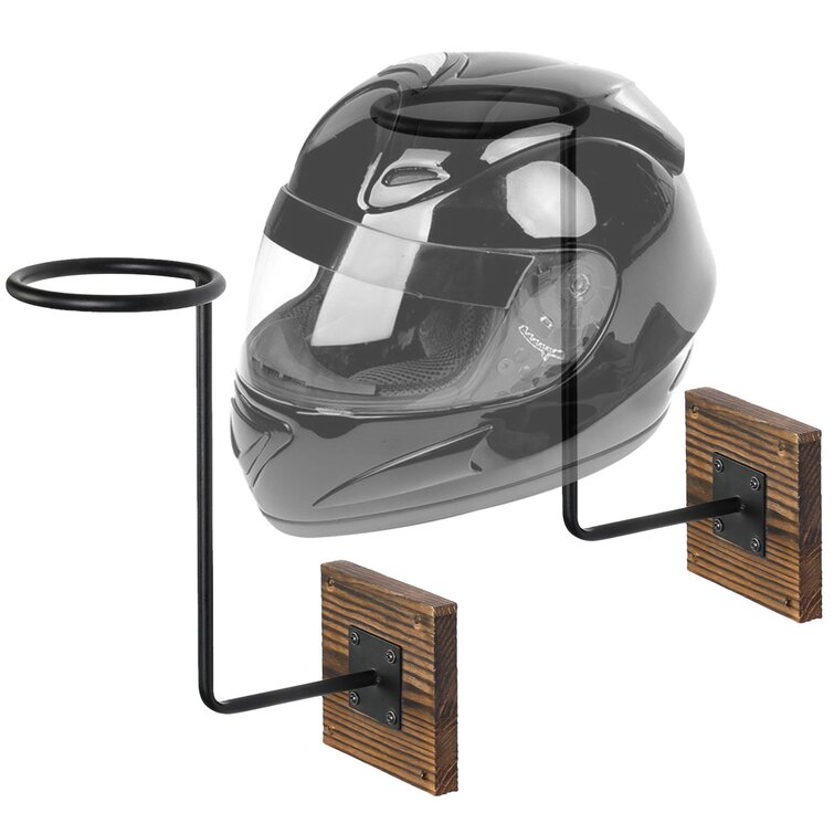 Wall best sale helmet rack